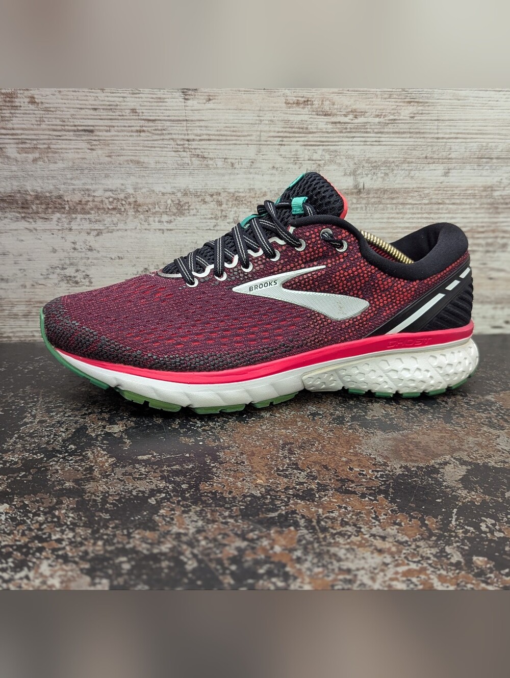 Womens Brooks Ghost 11 Running Shoes Sz 10 D Wide Used 1202771D017